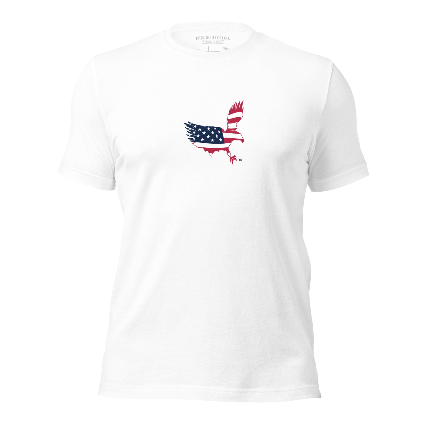 Made in USA "Fringe Eagle" RWB Unisex t-shirt