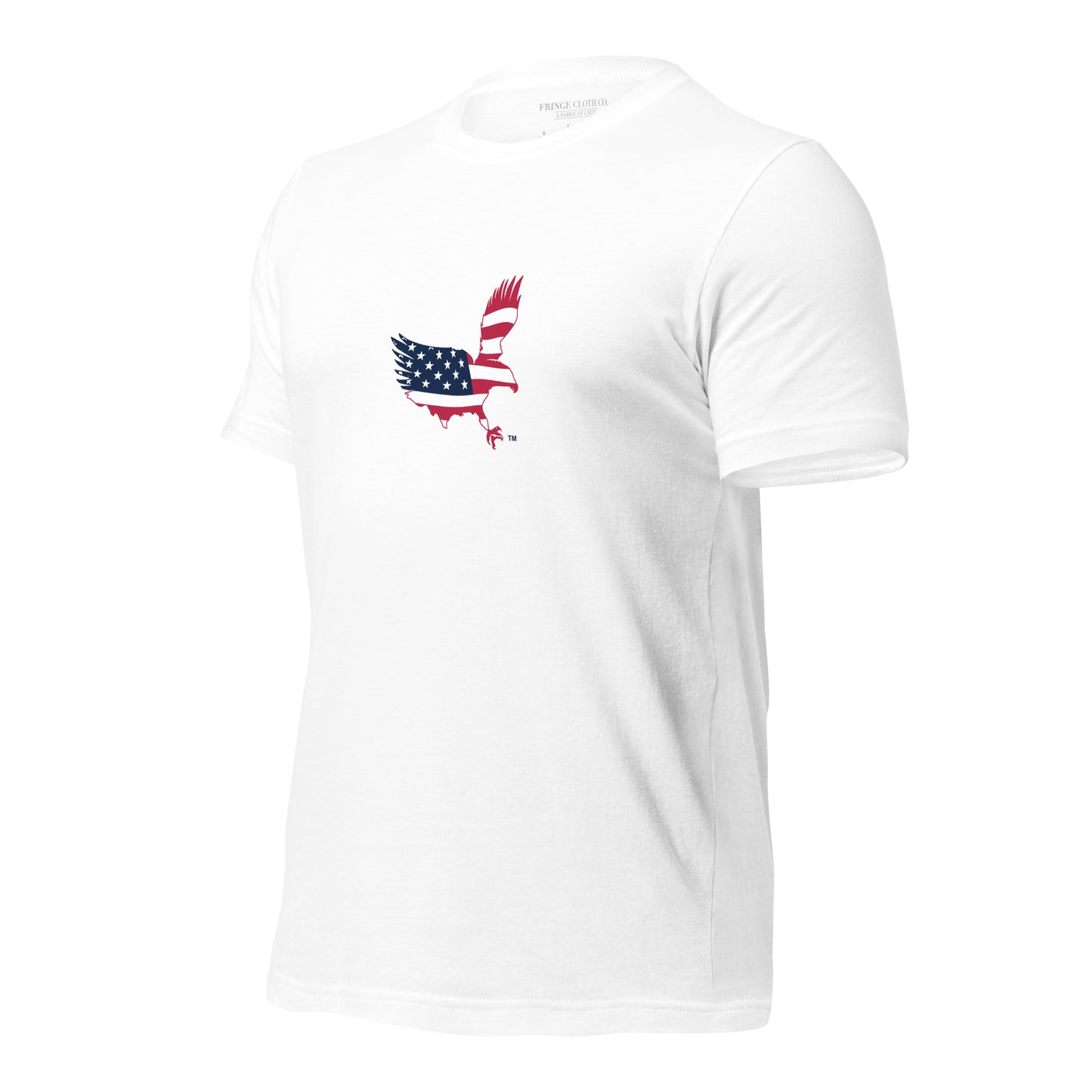 Made in USA "Fringe Eagle" RWB Unisex t-shirt