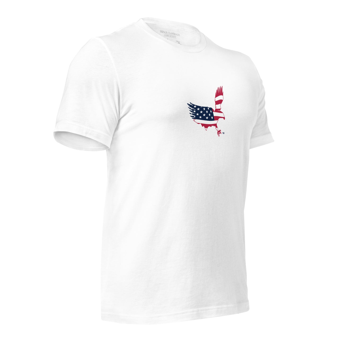 Made in USA "Fringe Eagle" RWB Unisex t-shirt